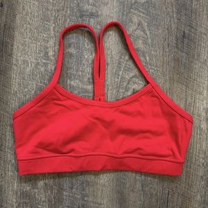 Lululemon Red Sports Bra Flow Y